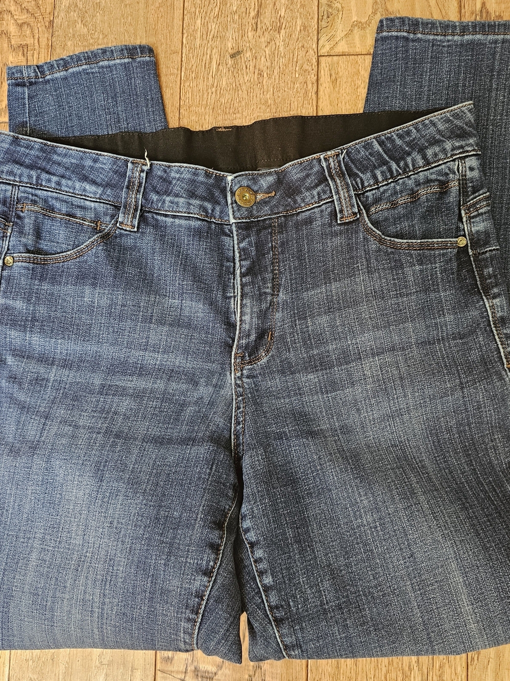 Dark Blue Stretch Women's Jeans - Classic Slim Fit